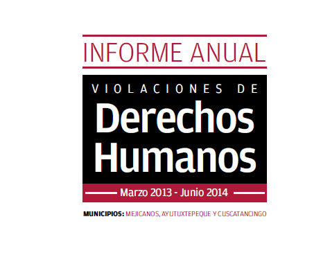 Informe anual de violaciones a derechos humanos 2013-2014