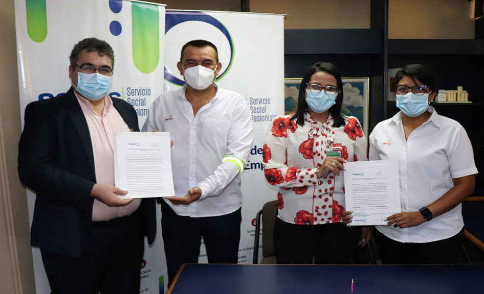 Firma de Carta de Entendimiento entre la empresa Molinos de El Salvador S.A. de C.V y Servicio Social Pasionista