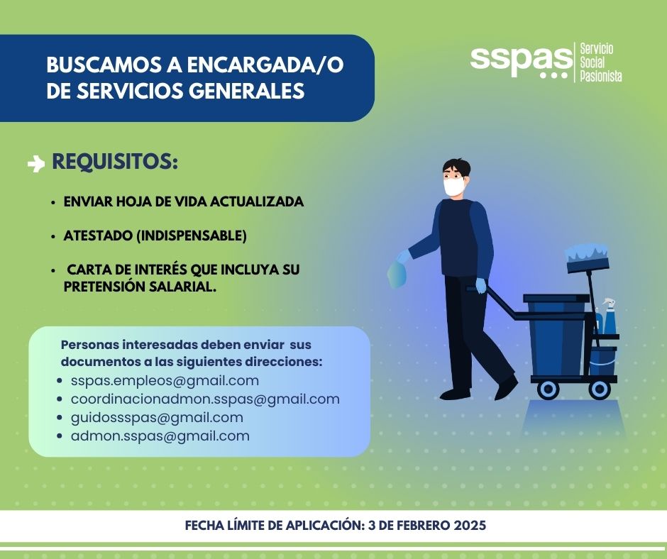 encargado/a de servicios generales